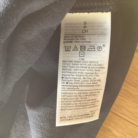 Banana Republic Long Sleeve Heavy Cotton Top Prep Size Small - Picture 13 of 13